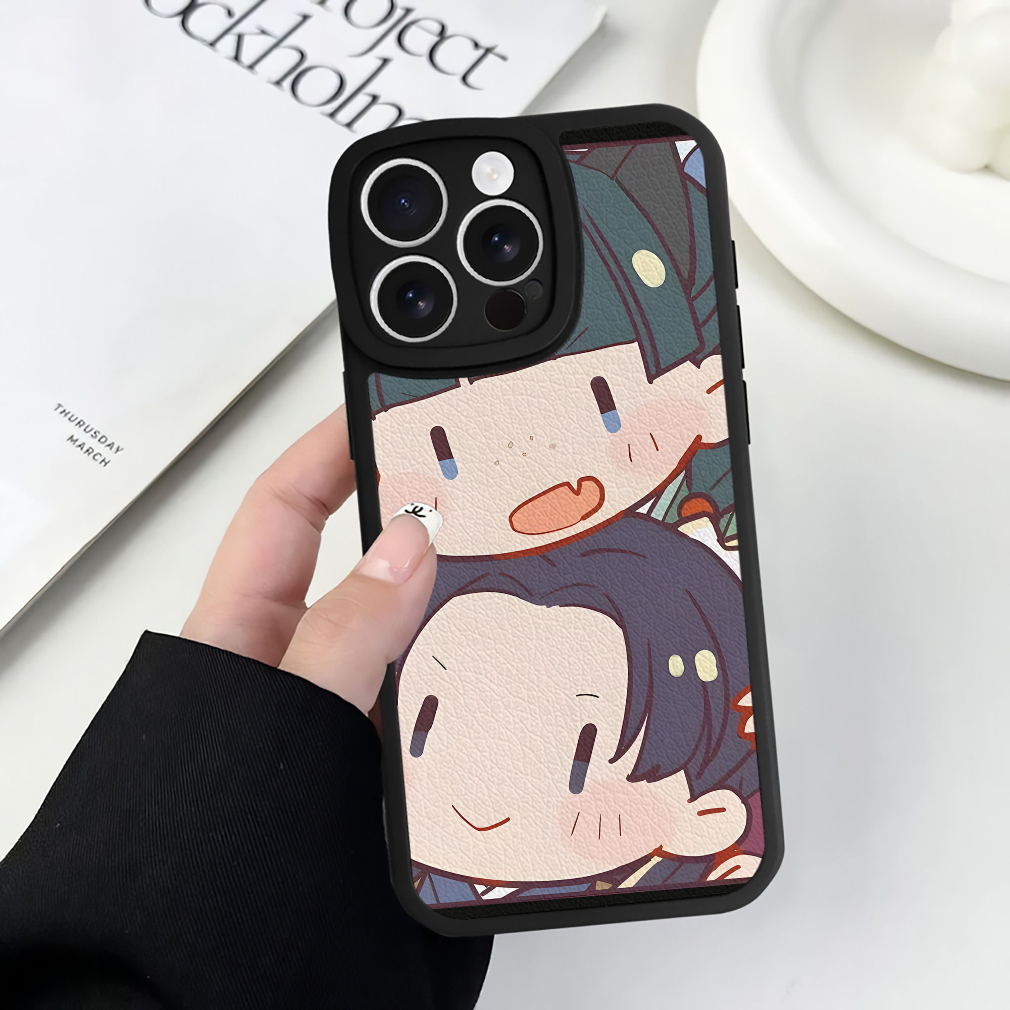（画像用） 薬屋のひとりごと The Apothecary Diaries 【iPhone 16シリーズ対応】シリコンスマホケース（レザー調） 材質：シリコン